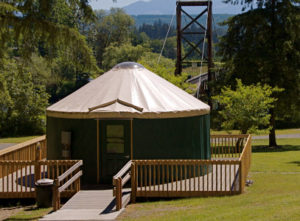 A yurt in King County's Tolt MacDonald Park