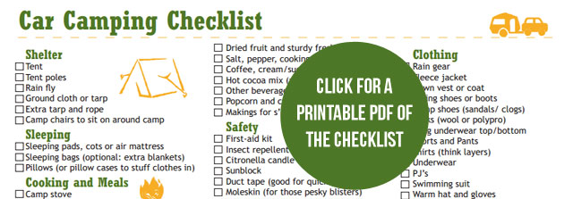 Camping Gear Guide and Packing List + a Printable Checklist